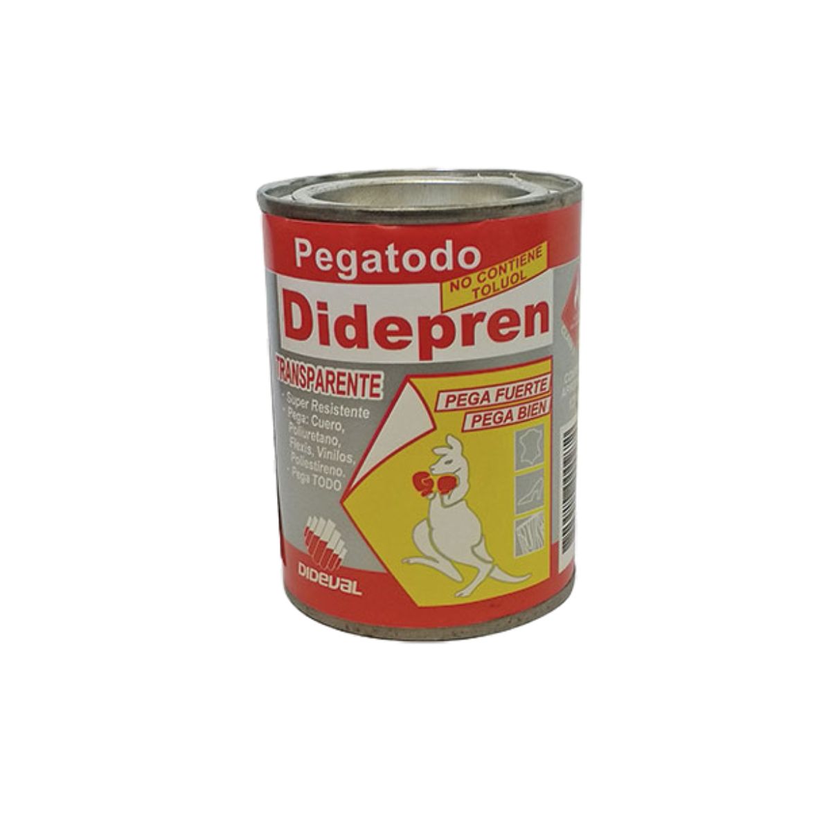 DIDEVAL - Pegamento Fuerte Transparente Sin Tolueno 1 Litro