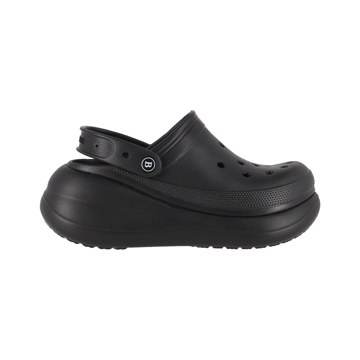 BAMERS - Zuecos Plataforma  Mujer Bamers  Air Negro