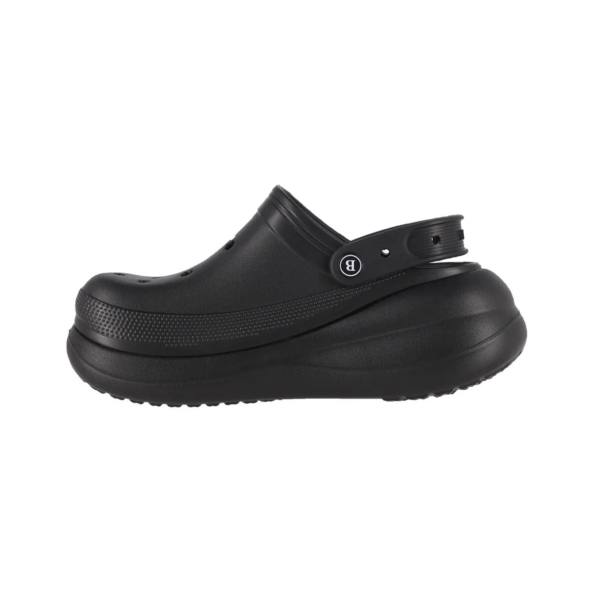 BAMERS - Zuecos Plataforma  Mujer Bamers  Air Negro