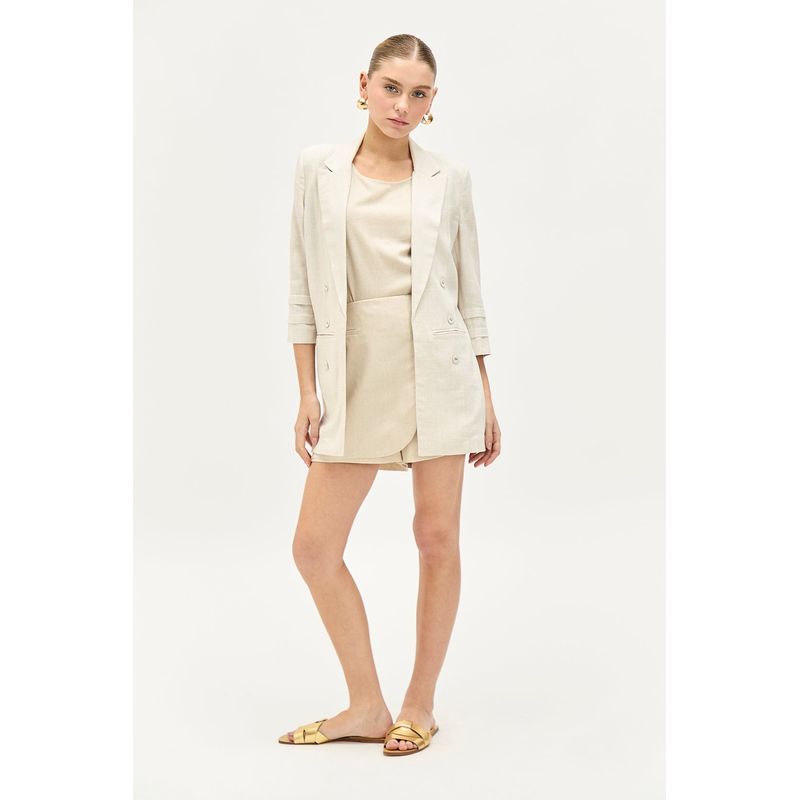 IO - Blazer Beige Mujer Io