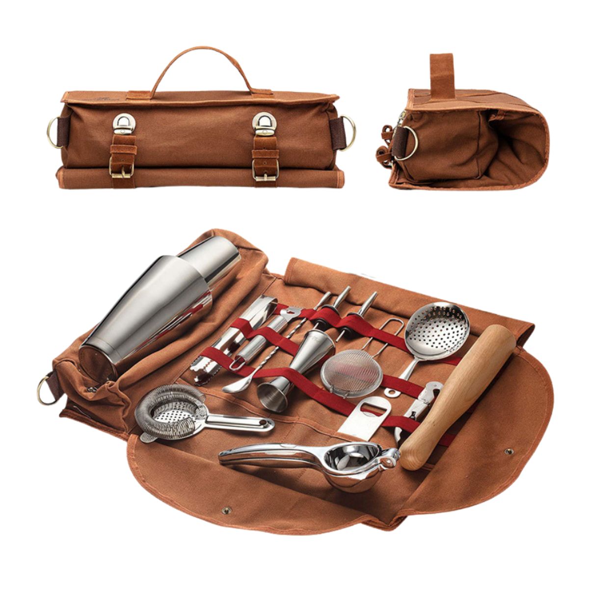 GENERICO - Bolso Bartools De Almacenamiento Para Bartender Con Correa