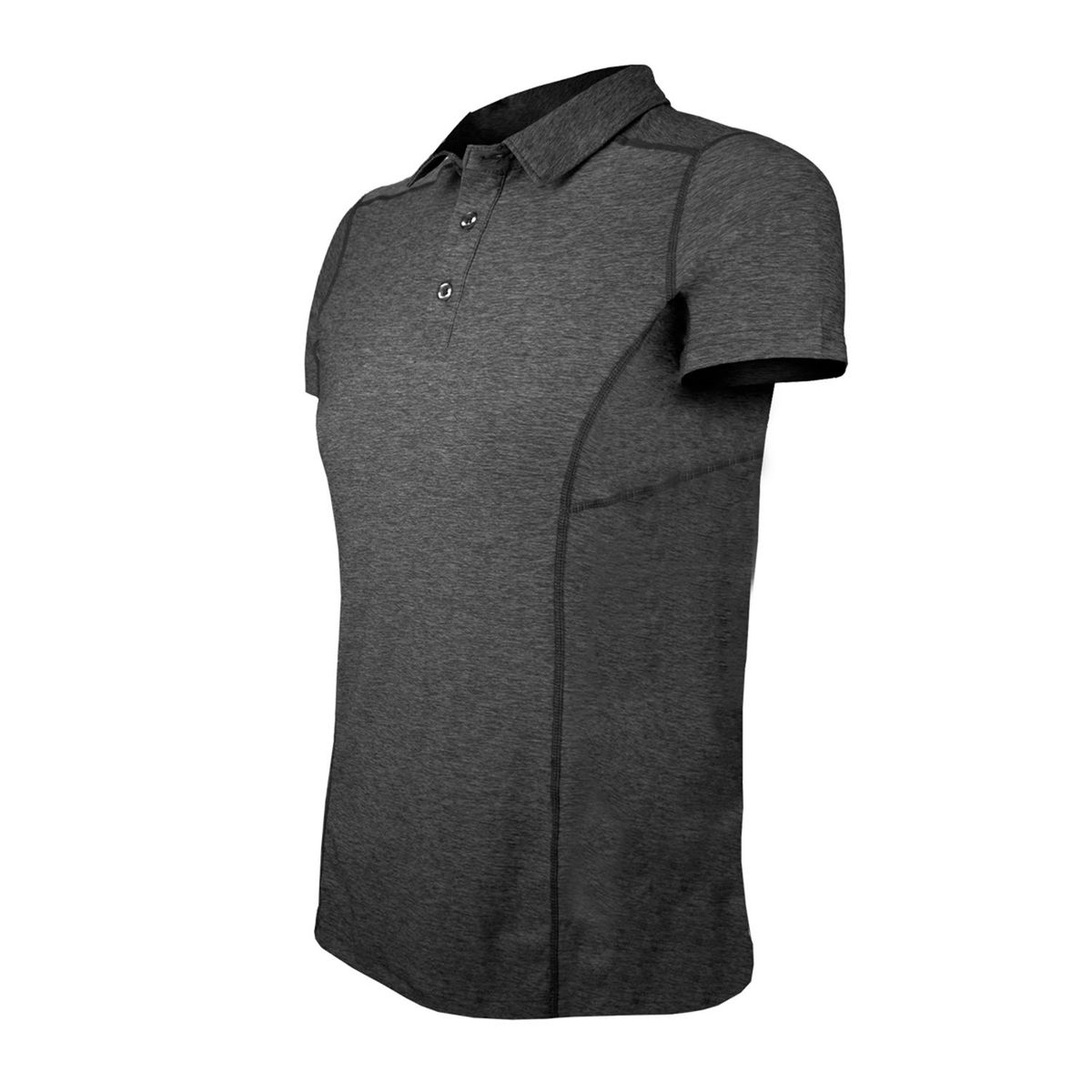 ANDESLAND OUTDOOR APPAREL - Polera Dry Fit Manga Corta Con Cuello Cape Grafito Mujer