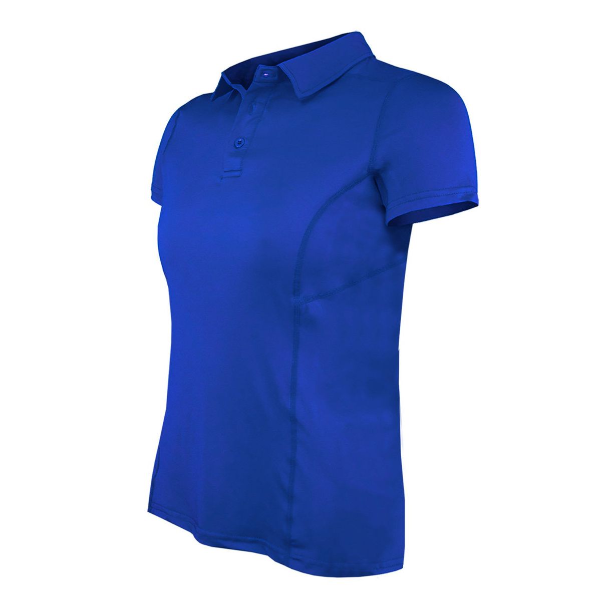 ANDESLAND OUTDOOR APPAREL - Polera Dry Fit Manga Corta Con Cuello Cape Azulino Mujer
