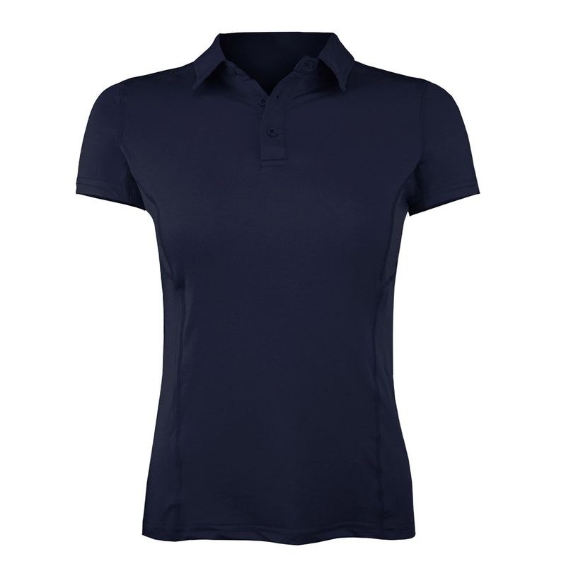 ANDESLAND OUTDOOR APPAREL - Polera Dry Fit Manga Corta Con Cuello Cape Azul Mujer