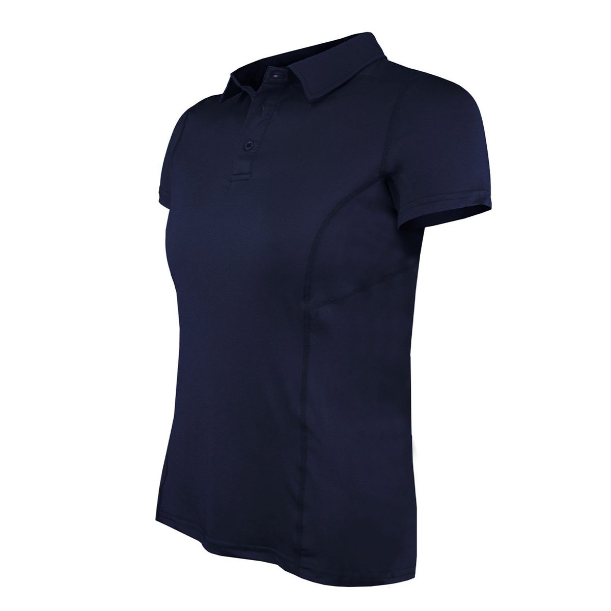 ANDESLAND OUTDOOR APPAREL - Polera Dry Fit Manga Corta Con Cuello Cape Azul Mujer