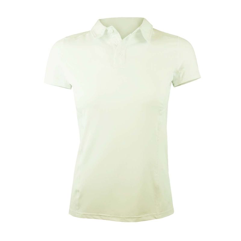 ANDESLAND OUTDOOR APPAREL - Polera Dry Fit Manga Corta Con Cuello Cape Blanco Mujer