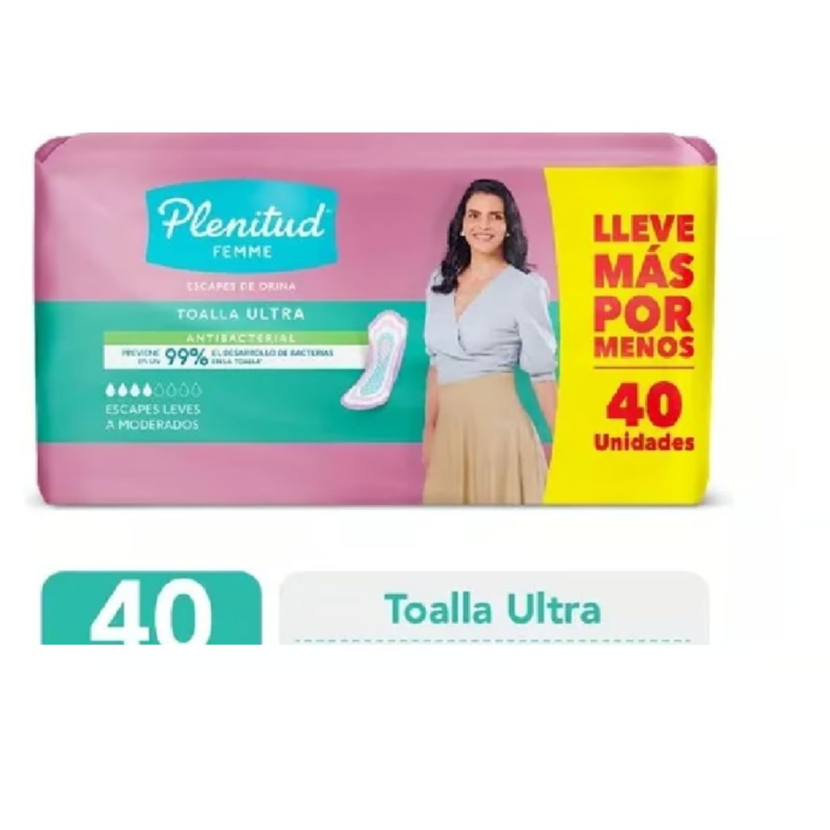 PLENITUD - TOALLA FEMENINA PLENITUD FEMME ULTRA 4PQT X 40