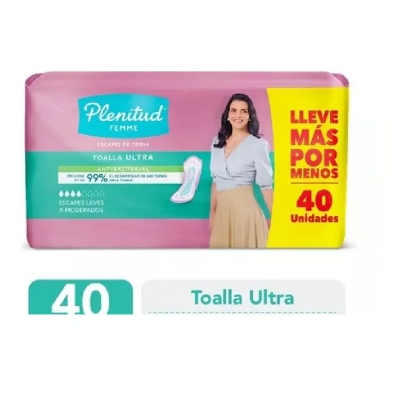 PLENITUD - TOALLA FEMENINA PLENITUD FEMME ULTRA 1PQT X 40