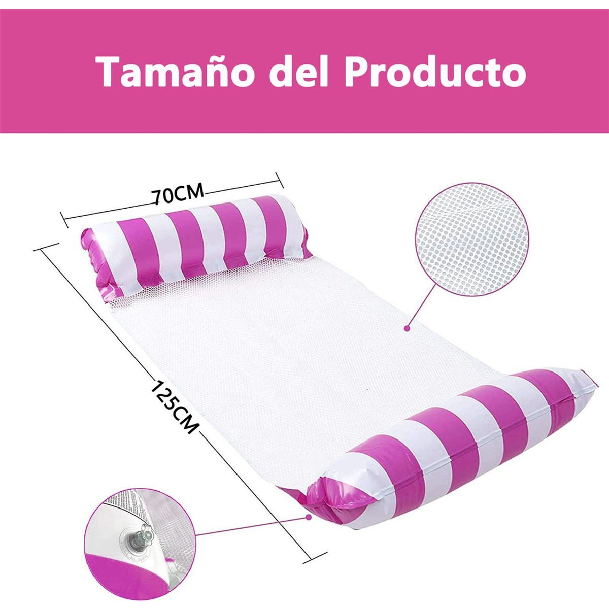 GENERICO - Flotadores Inflables  Para Hamacas De Agua Multiusos 4 En 1