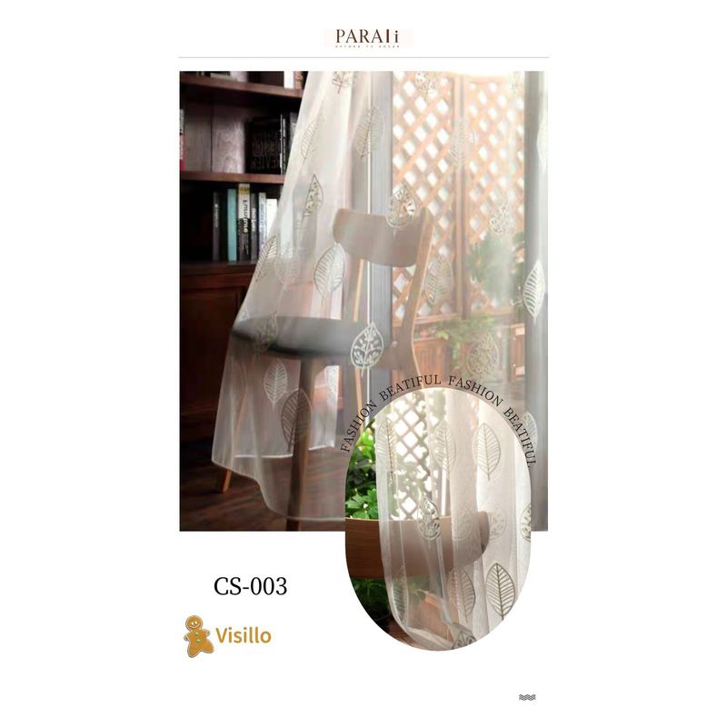 GENERICO - visillos bordados diseño 2 paños