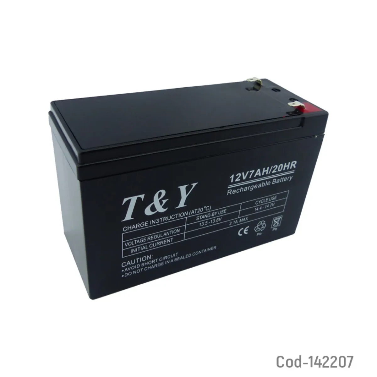 OEM - Bateria De 12 Voltios Y 7 Amperios Marca T&Y