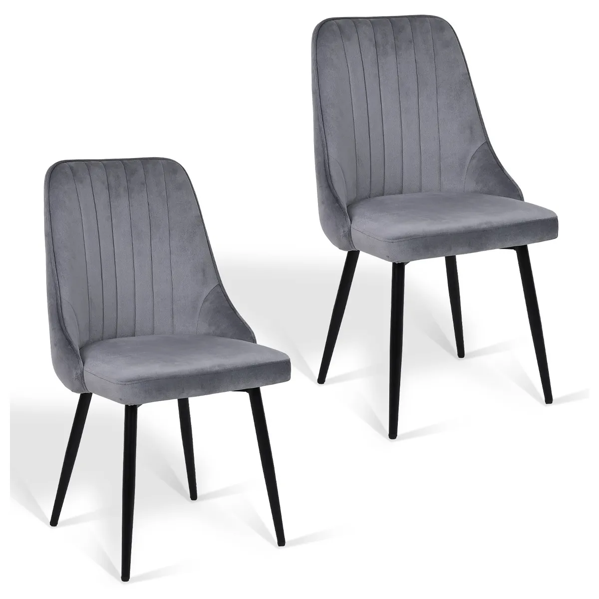 NOVAHUS - Pack 2 Silla Comedor Giorgio Gris.