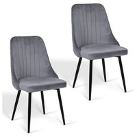 Pack 2 Silla Comedor Giorgio Gris.
