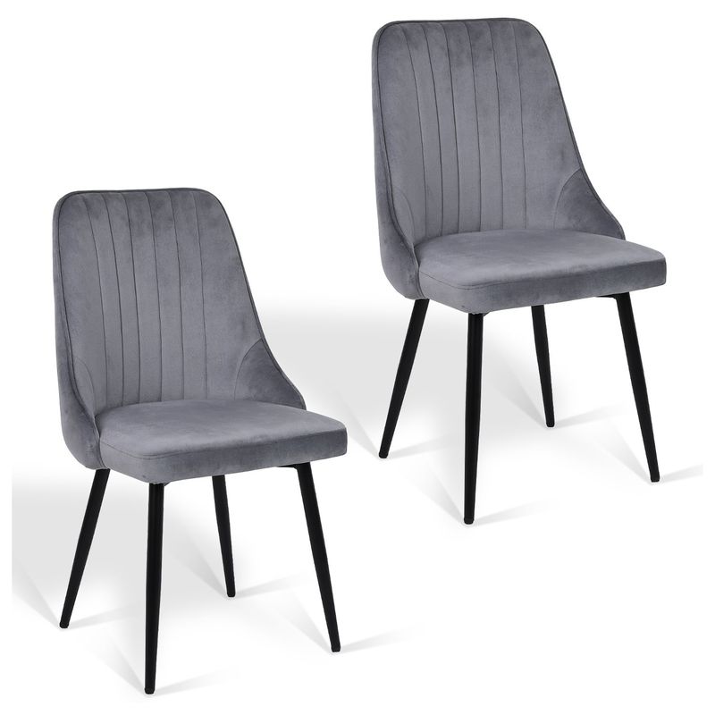 NOVAHUS - Pack 2 Silla Comedor Giorgio Gris