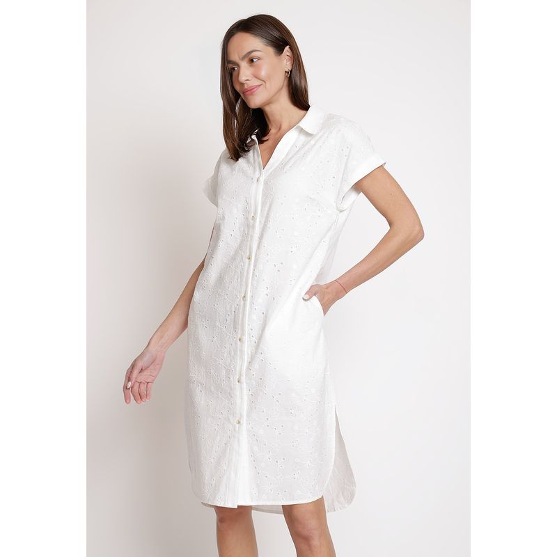 CANADIENNE - Vestido de Mujer Modelo Miranda Color Crudo