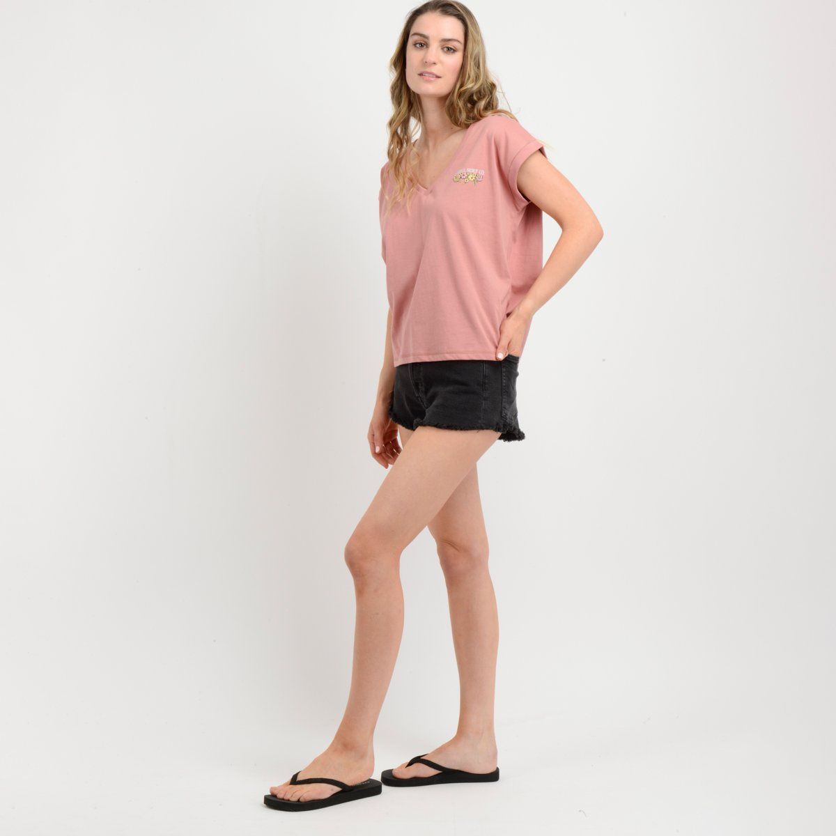 O'NEILL - POLERA MANGA CORTA SUGAR T-SHIRT  ROSADO OSCURO