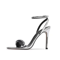BLWOENS - Sandalia Formal Mujer - Plata