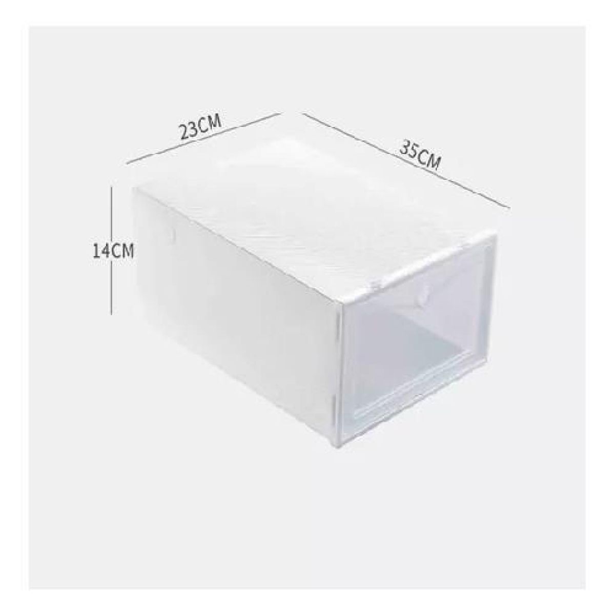GENERICO - Pack de 6 cajas de zapatos organizadoras apilables
