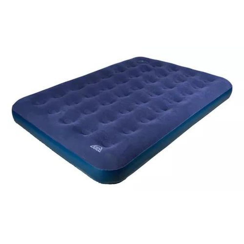 GENERICO - Colchón inflable Tuscany doble inflador de pie color azul