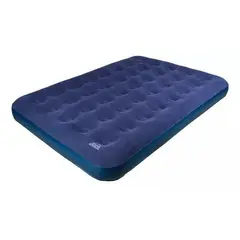 GENERICO - Colchón inflable Tuscany doble inflador de pie color azul