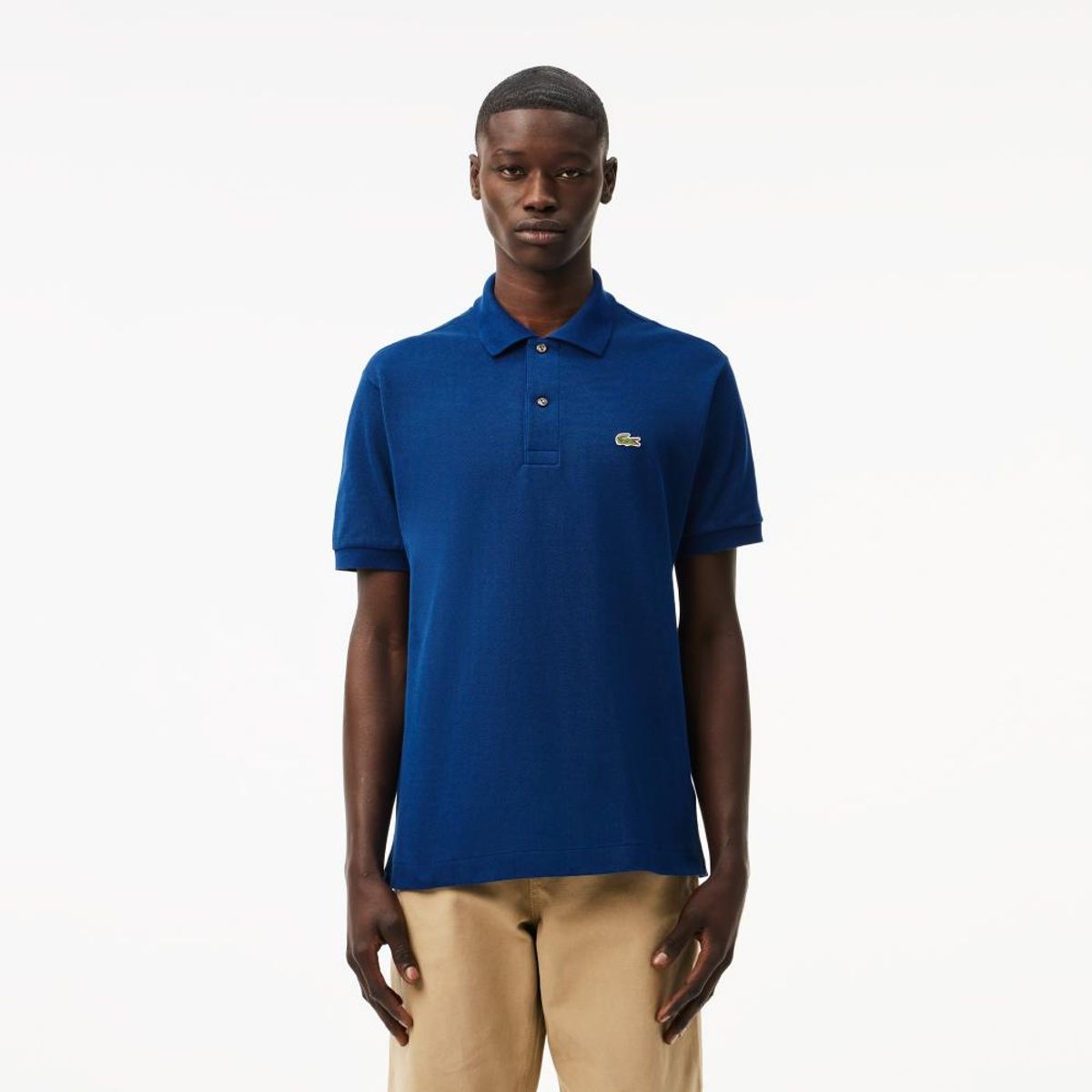 LACOSTE - Polera Polo Lacoste L1212 Hombre Azul