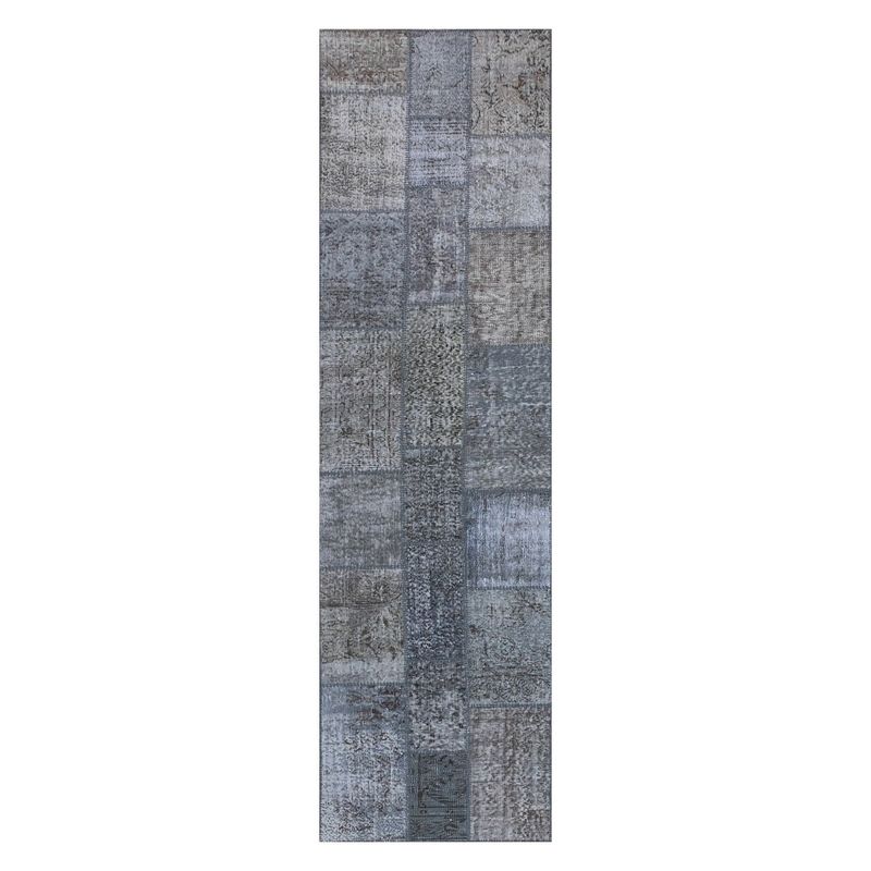 CONSORCIO PERSA - Alfombra de lana Patchwork Vintage de 3.50 x 0.80 mts.