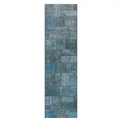 CONSORCIO PERSA - Alfombra de lana Patchwork Estambul de 3.50 x 0.80 mts.