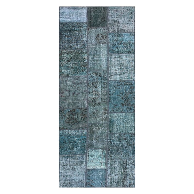 CONSORCIO PERSA - Alfombra de lana Patchwork Vintage de 3.50 x 0.80 mts.