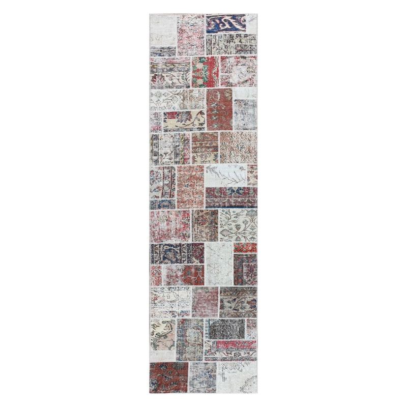 CONSORCIO PERSA - Alfombra de lana Patchwork Estambul de 3.50 x 0.80 mts.
