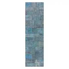 CONSORCIO PERSA - Alfombra de lana Patchwork Estambul de 3.50 x 0.80 mts.
