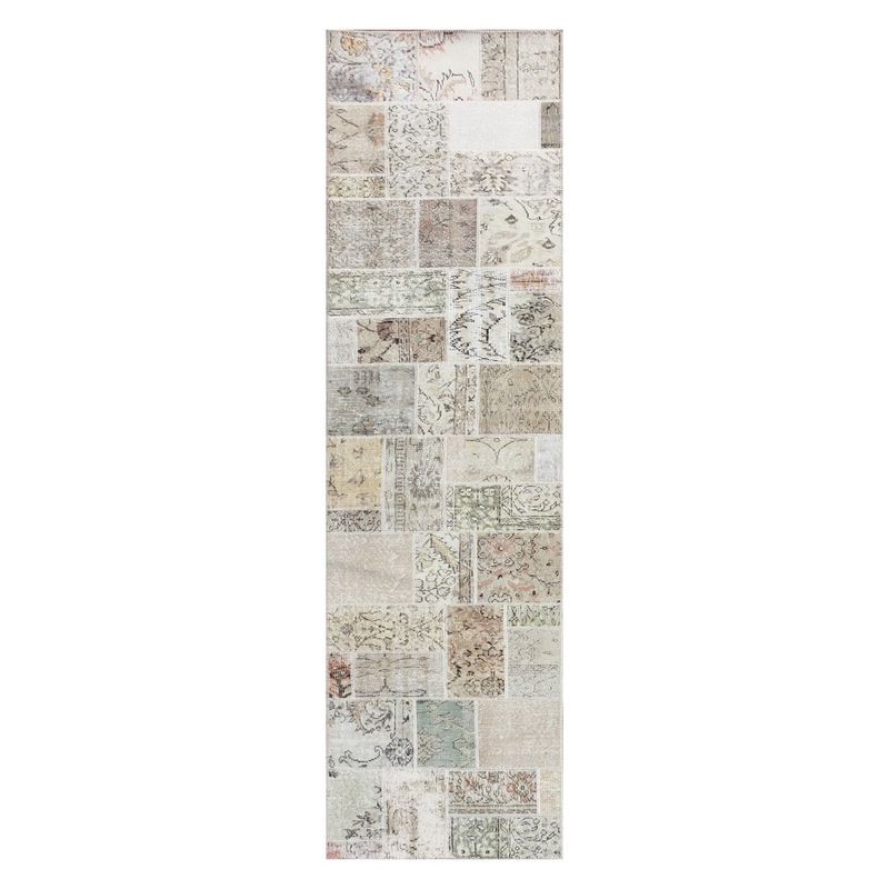 CONSORCIO PERSA - Alfombra de lana Patchwork Estambul de 3.50 x 0.80 mts.