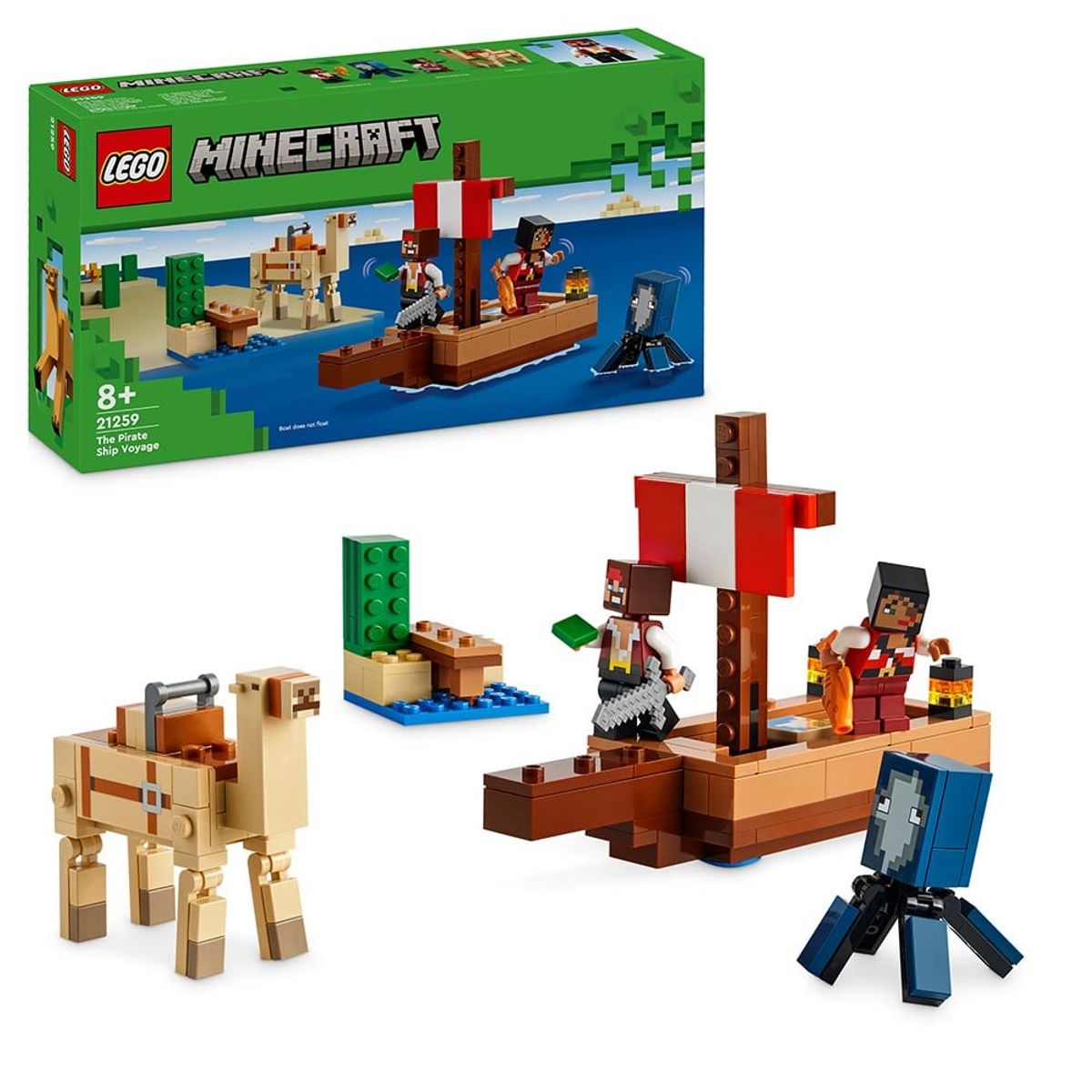 LEGO - LEGO Minecraft El Viaje en El Barco Pirata - 21259