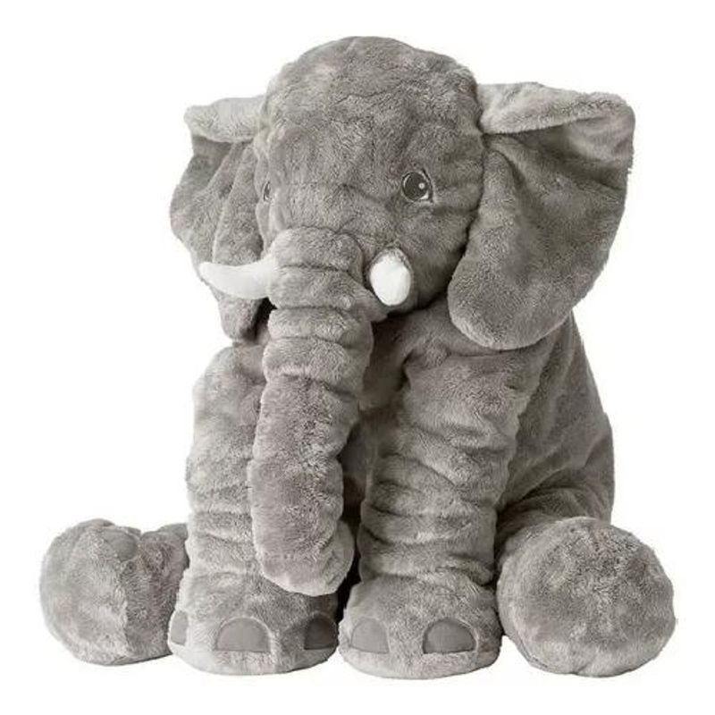 GENERICO - Peluche Gigante Elefante Gris Almohada Bebe Suave Y Liviano
