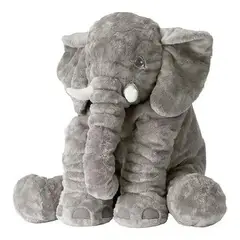 GENERICO - Peluche Gigante Elefante Gris Almohada Bebe Suave Y Liviano
