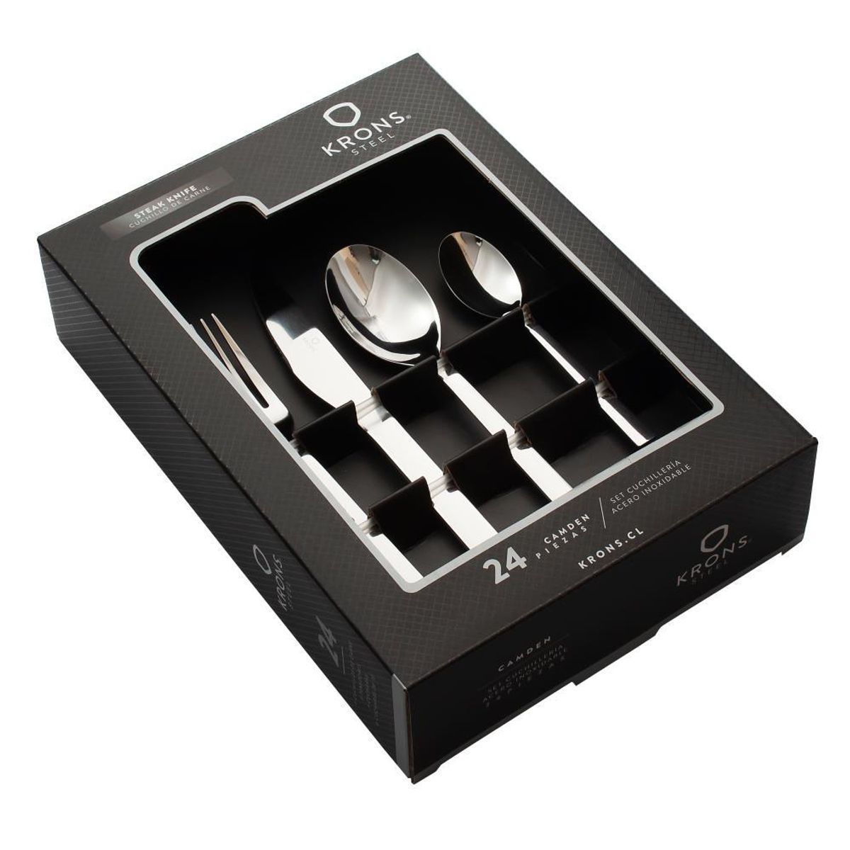 KRONS - Set de Cuchillería Carnes 24 Piezas Camden