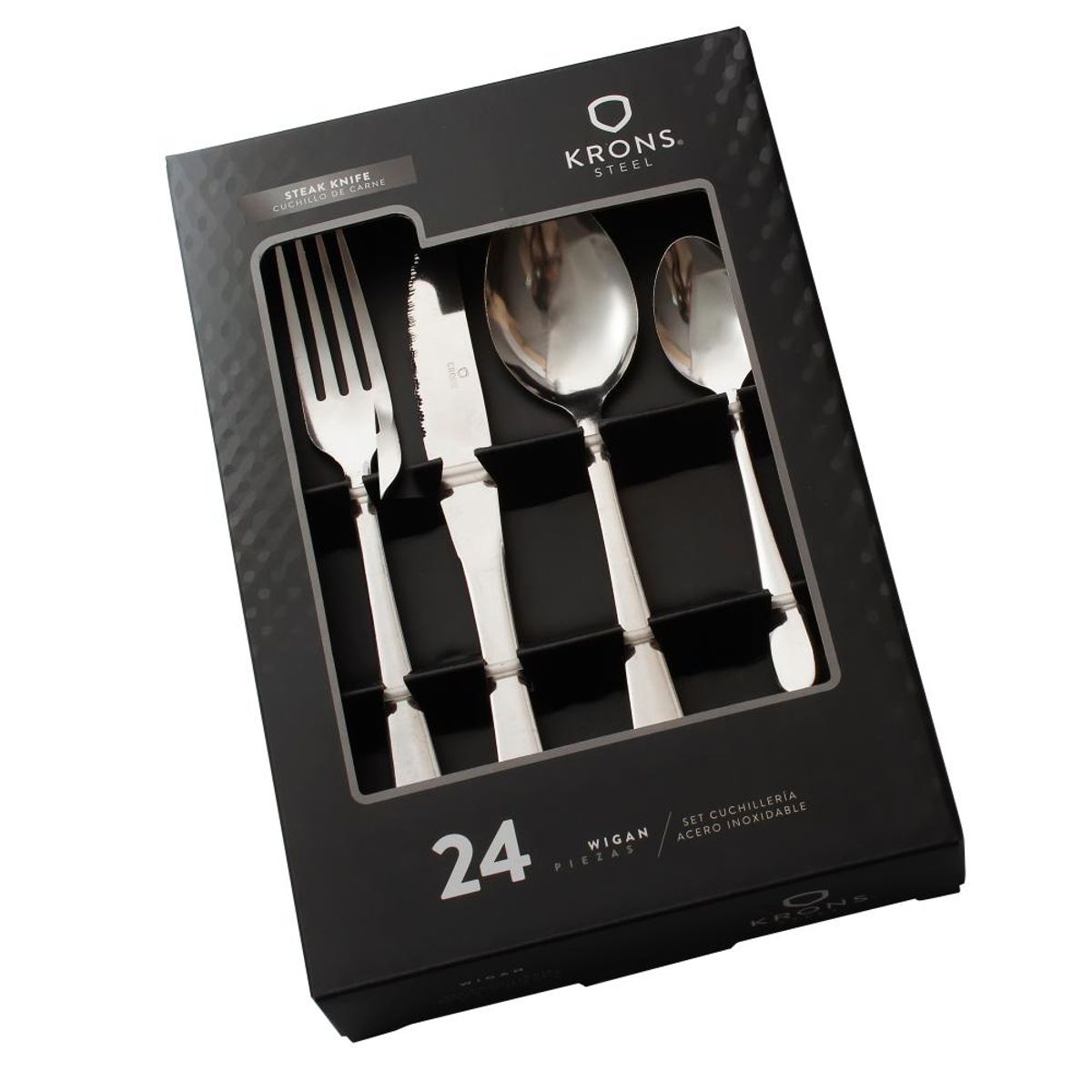 KRONS - Set de Cuchillería Carnes 24 Piezas Wigan