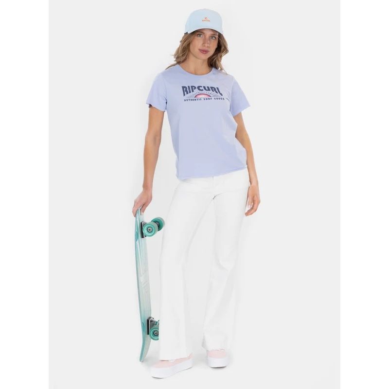 RIP CURL - Polera MC Authentic Surf Azul Mujer Rip Curl - Azul