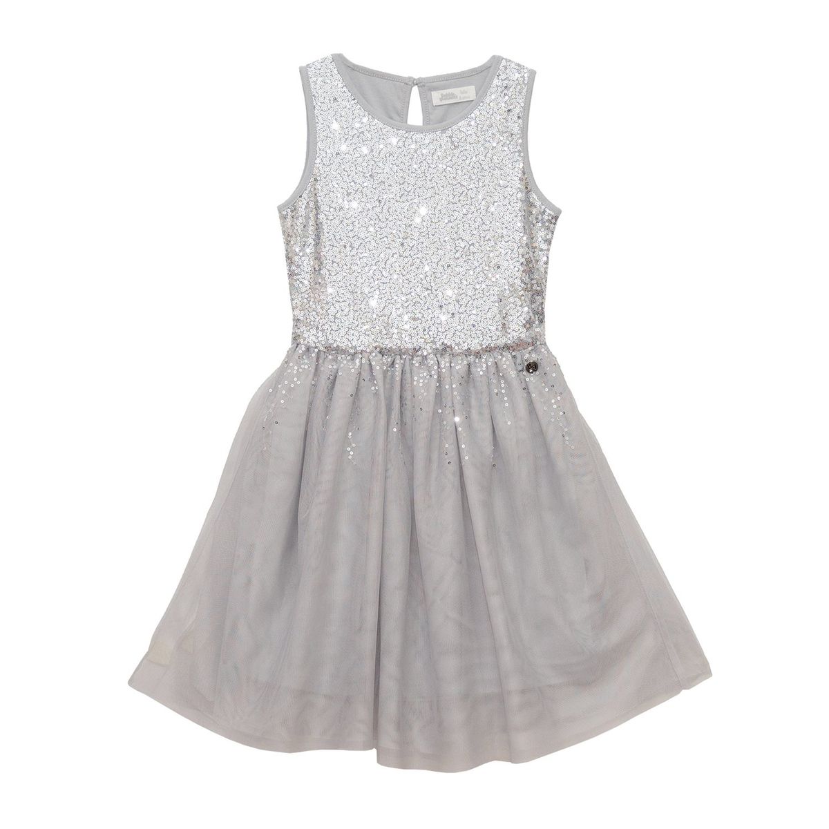 BUBBLE GUMMERS - Vestido Niña Bubblegummers Antonella Gris Teens