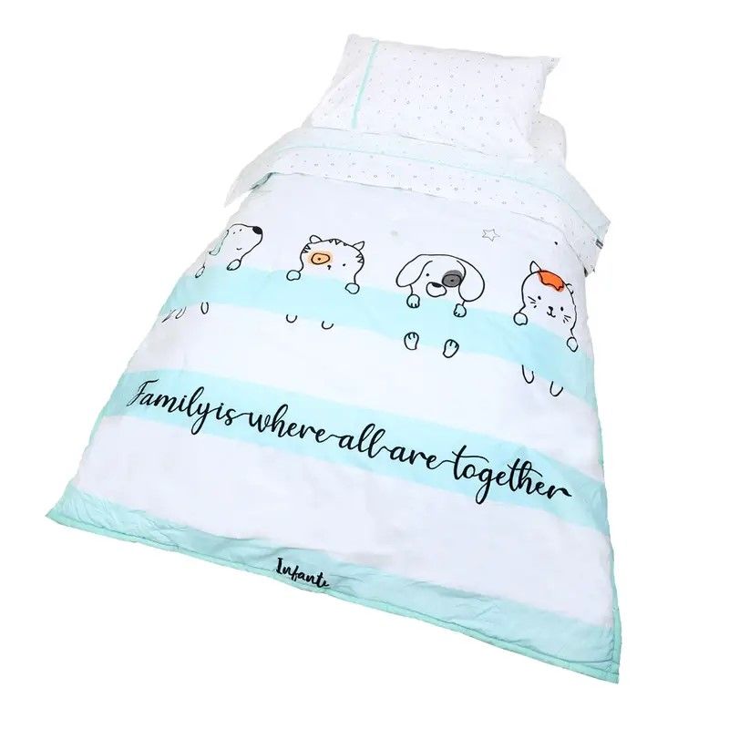 INFANTI - Set De Cuna Infanti Colecho Sábanas Más Cobertor Y Funda Pets