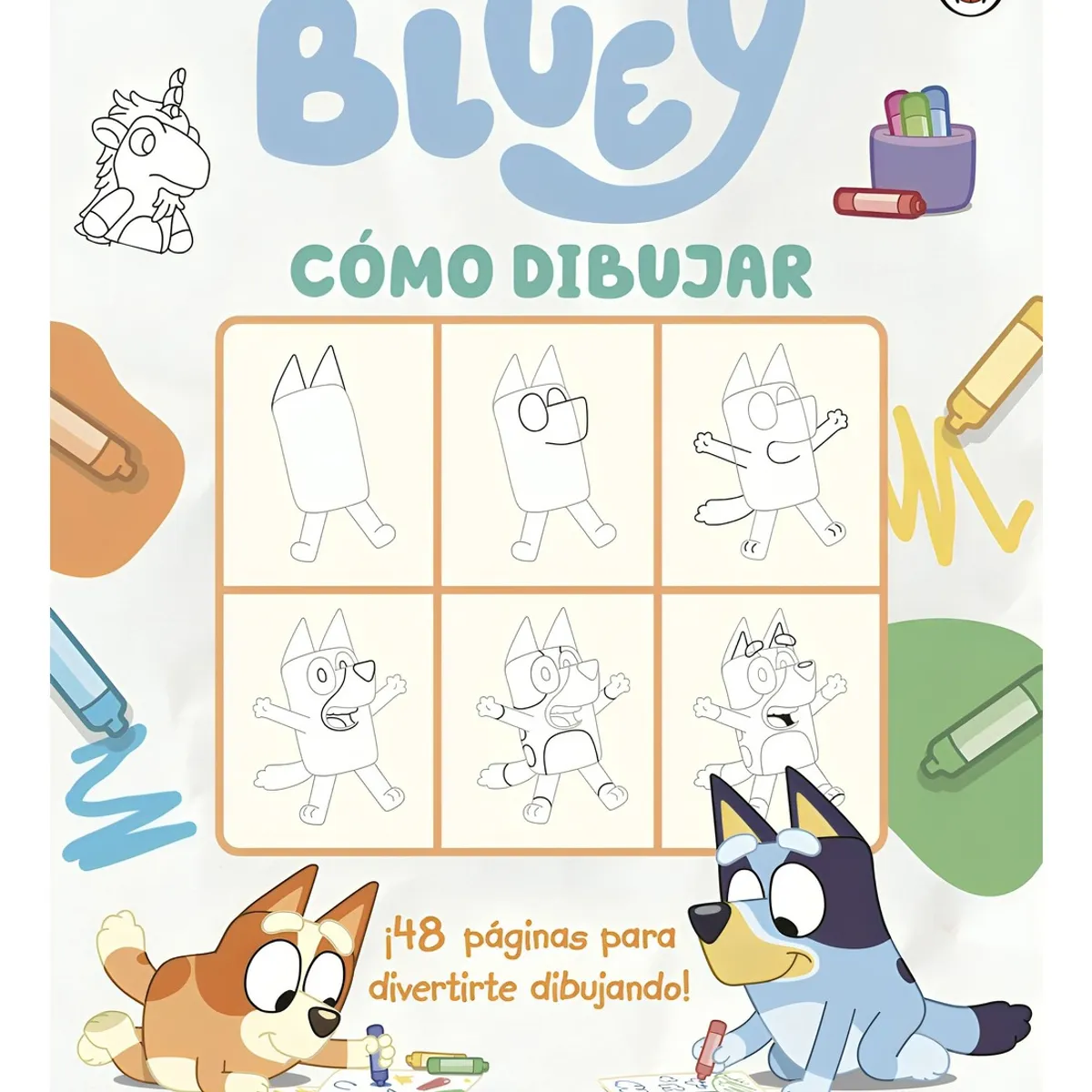 TOP10BOOKS - LIBRO Bluey Cómo Dibujar - Bluey Cómo Dibujar
