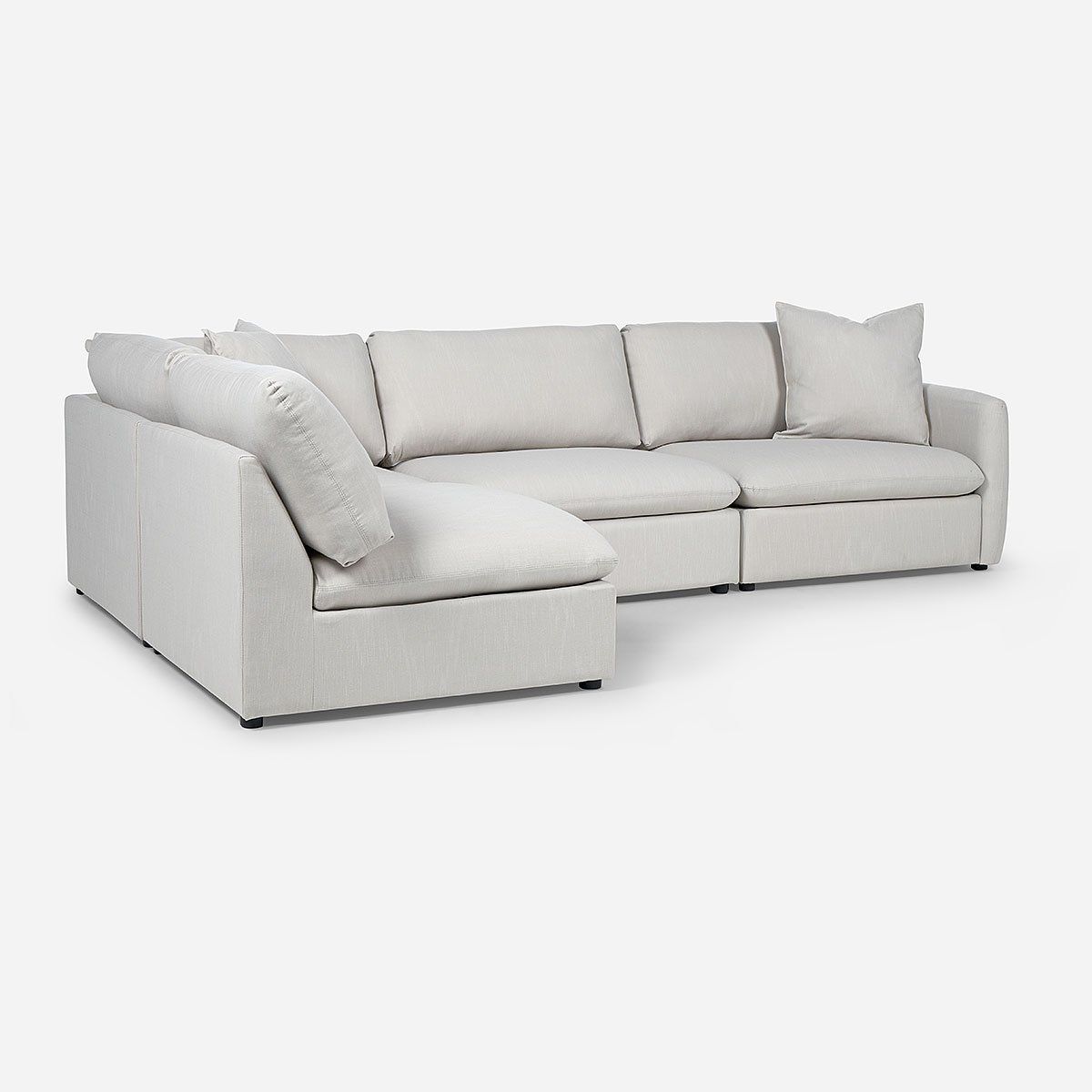 ROSEN - Sofá Seccional Rosen Zagreb Izquierdo Tela Beige