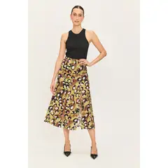 ASH - Falda Larga Fantasia Verde