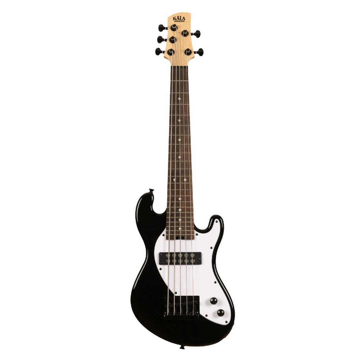 KALA - U-Bass Cuerpo Sólido 5 Cuerdas Fretted Ubass-SB5-BK-FS Kala
