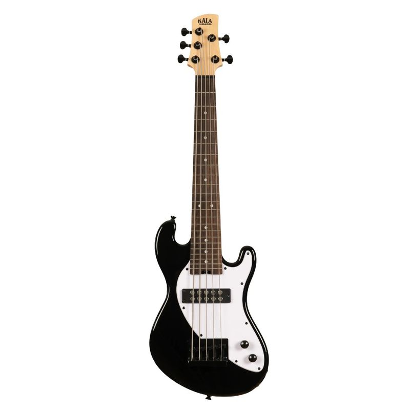 KALA - U-Bass Cuerpo Sólido 5 Cuerdas Fretted Ubass-SB5-BK-FS Kala