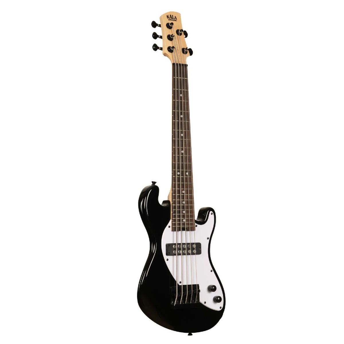 KALA - U-Bass Cuerpo Sólido 5 Cuerdas Fretted Ubass-SB5-BK-FS Kala