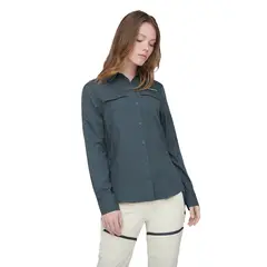 WEINBRENNER - Camisa Mujer Bund Gris Oscuro