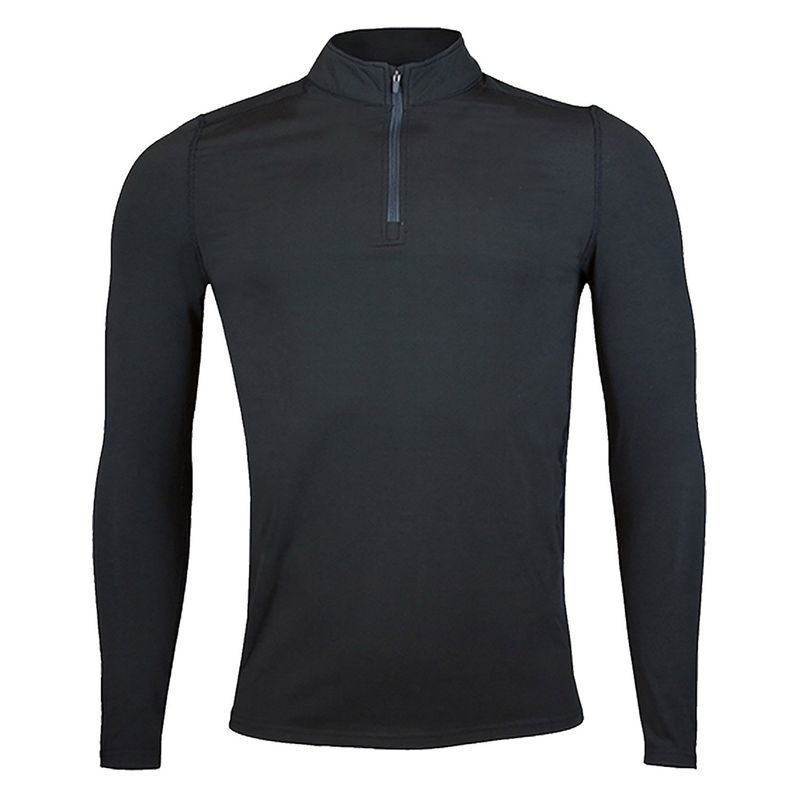 ANDESLAND OUTDOOR APPAREL - Polera Micropolar I Capa Blanford Negra Hombre