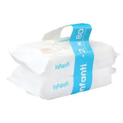 INFANTI - Toallita Húmeda Bebé Pack 2 x 80un.