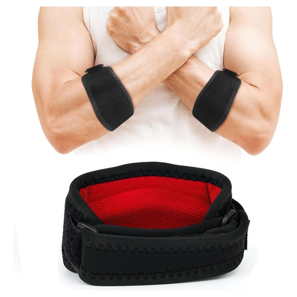 ATURE - Soporte Codo Estabilizador Epicondilitis  Tendinitis Rojo