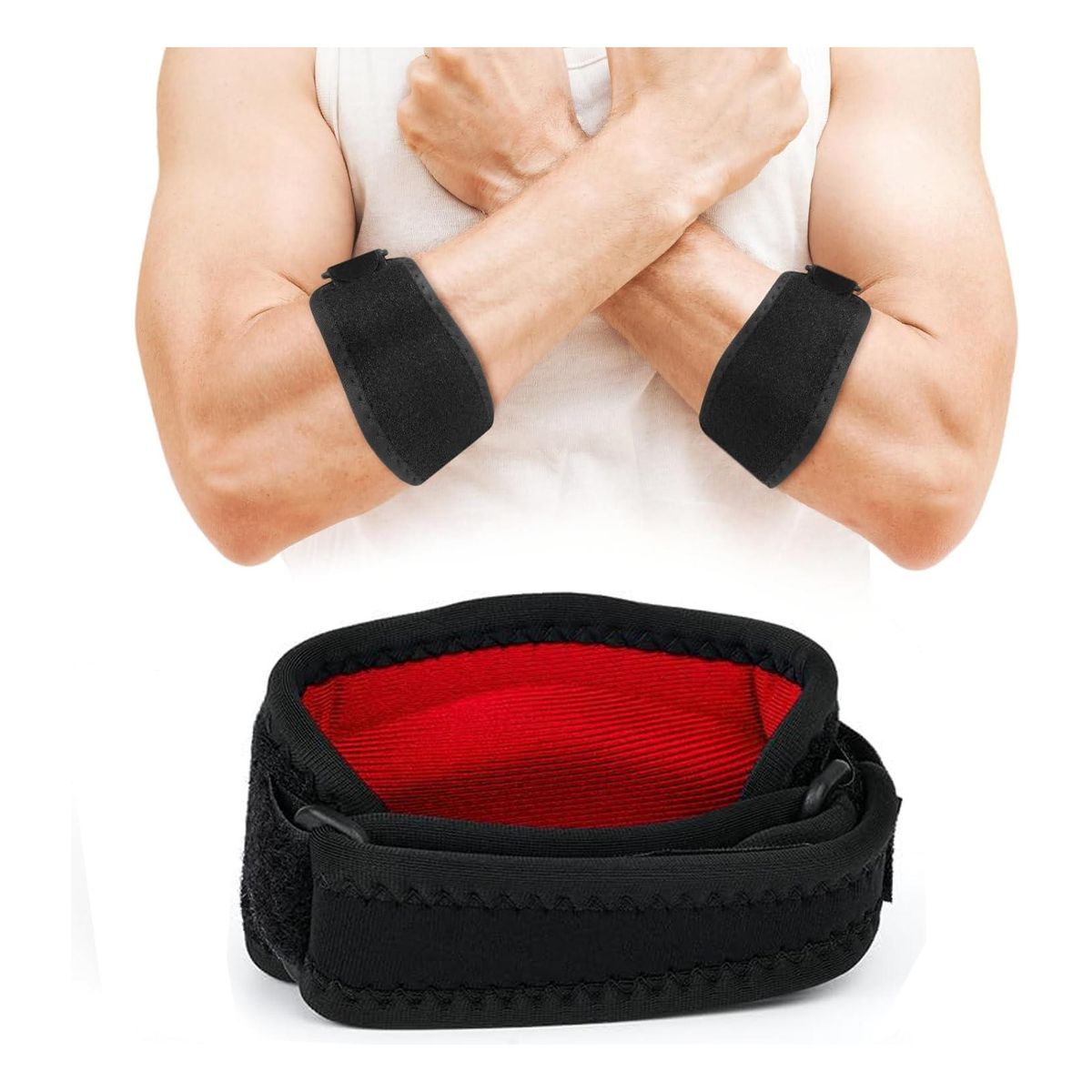 ATURE - Soporte Codo Estabilizador Epicondilitis  Tendinitis Rojo